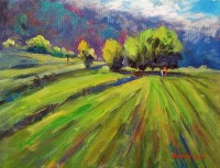 Tahir Bilal Ummi, 12 x 16 Inch, Oil on Canvas, Landscape Painting, AC-TBL-133 Tahir Bilal Ummi, 12 x 16 Inch, Oil on Canvas, Landscape Painting, AC-TBL-133